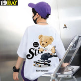 Kids Oversized Cotton T-Shirt – Drop Shoulder Design for Modern Wardrobe